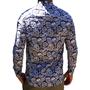 Imagem de Camisa Masculina Manga Longa Slim Fit Premium (caveiras)