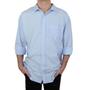 Imagem de Camisa Masculina Milani ML Comfort Plus Size Azul Claro 3652