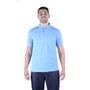 Imagem de Camisa Masculina Modelo Gola Polo Tecido de Piquet Azul