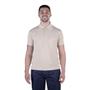 Imagem de Camisa Masculina Modelo Gola Polo Tecido de Piquet Cor Areia