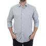 Imagem de Camisa Masculina Ogochi ML Casual Slim Cinza Claro - 0014