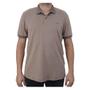 Imagem de Camisa Masculina Ogochi Polo Casual Slim Marrom Mescla - 007494