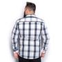 Imagem de Camisa Masculina Plus Size Algodão Manga Longa Xadrez Casual