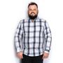 Imagem de Camisa Masculina Plus Size Algodão Manga Longa Xadrez Casual