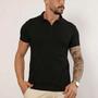 Imagem de Camisa Masculina Polo Zíper Piquet Premium