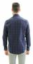 Imagem de Camisa Masculina Slim Fit ML Flanelada Xadrez Azul Vermelho 