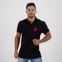 Imagem de Camisa Masculina Vasco Polo Piquê Preta