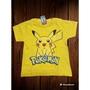 Imagem de Camisa Menino Infantil Amarela Pokémon