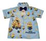 Imagem de Camisa Minions Azul E Amarelo Luxo com Gravata