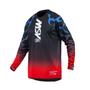 Imagem de Camisa Motocross Cross ASW Meta Vermelho Azul Off Road Moto