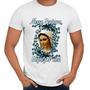 Imagem de Camisa Nossa Senhora Flores Azuis Religiosa Maria