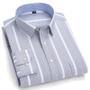 Imagem de Camisa Oxford Masculina de Manga Comprida 100% Algodão - Bolso e Abotoamento Formal