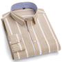 Imagem de Camisa Oxford Masculina de Manga Comprida 100% Algodão - Bolso e Abotoamento Formal