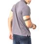 Imagem de Camisa Polo Básica Masculina Cinza Escuro Fit Zune