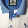 Imagem de Camisa Polo Branca Azul Adonis 