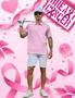 Imagem de Camisa polo de golfe MSCPZH Funny for Men Breast Cancer Awareness