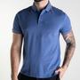 Imagem de Camisa Polo Ellus Classic Frisos Azul