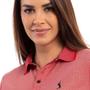 Imagem de Camisa Polo Feminina Casual Poa Leve Gola Conforto Dia a Dia