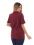 Imagem de Camisa Polo Feminina Oversized Listrada Vinho J10