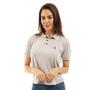 Imagem de Camisa Polo Feminina Poa Casual Leve Gola Dia a Dia Conforto