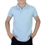 Imagem de Camisa Polo Infantil Masculina Ogochi Piquet Azul Claro 0074