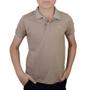 Imagem de Camisa Polo Infantil Masculina Ogochi Piquet Marrom - 007486