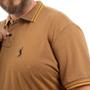 Imagem de Camisa Polo Masculina Básica Plus Size Algodão Confortável