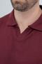 Imagem de Camisa Polo Masculina Casual Tricot Gola V