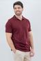 Imagem de Camisa Polo Masculina Casual Tricot Gola V