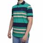 Imagem de Camisa Polo Masculina Listrada Dawson Verde