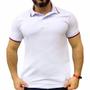 Imagem de Camisa Polo Masculina Sharkscope Manga Curta Lisa Gola com Botão Camiseta Uniforme