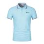 Imagem de Camisa Polo Masculina Slim Fit Respirável - Moda Casual para Verão 2024