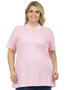 Imagem de Camisa polo piquet feminina plus size fenomenal