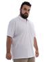 Imagem de Camisa Polo Plus Size Anistia Masculina com Bolso Básica Branca