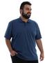 Imagem de Camisa Polo Plus Size Masculina Anistia Bolso Básica Jeans