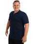 Imagem de Camisa Polo Plus Size Masculina Anistia com Zíper e Punho Marinho