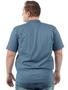 Imagem de Camisa Polo Plus Size Masculina Anistia Lisa Básica Indigo