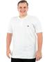 Imagem de Camisa Polo Plus Size Masculina Com Bolso e Punho Branca