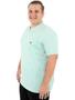 Imagem de Camisa Polo Plus Size Masculina Com Bolso e Punho Verde Água