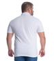 Imagem de Camisa Polo Plus Size MMT Branco