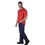 Imagem de Camisa Profissional Masculina Gola Careca Manga Curta - Vermelho