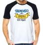 Imagem de Camisa promovido a papai do ano camiseta dia dos pais raglan