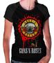 Imagem de Camisa Raglan Baby Look Banda Guns N' Roses Ref 887