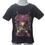 Imagem de Camisa Rubberprint Deadpool e Wolverine Infantil 100% Algodão com Estampa de Alta Definição