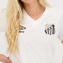 Imagem de Camisa Santos I 22/23 Torcedor Umbro Feminina - Branco+Preto