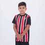 Imagem de Camisa São Paulo Calleri 9 Stripes Juvenil Preta e Vermelha