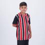 Imagem de Camisa São Paulo Classmate Infantil Preta e Vermelha