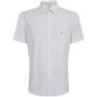 Imagem de Camisa Slim Dudalina Jacquard Listra Ve25 Branco Masculino