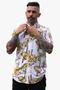 Imagem de Camisa Social Estampada Floral Adulto Masculina 