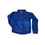 Imagem de Camisa Social Infantil Jeans Camisa Manga Longa Menino Blusa Jeans Masculina